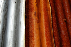 ColourSpace Photography.  Abstract fine art print of corrugated iron taken at White Bay Power Station, Rozelle